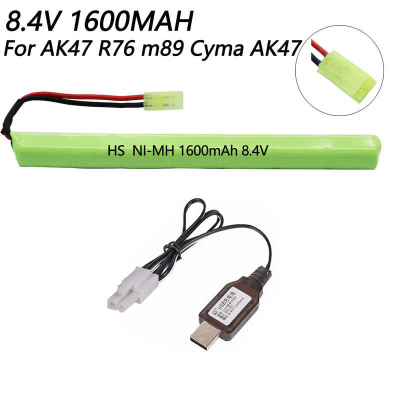 Batterie NIMH 8V4 1600Mah double baton avec Mini Tamiya