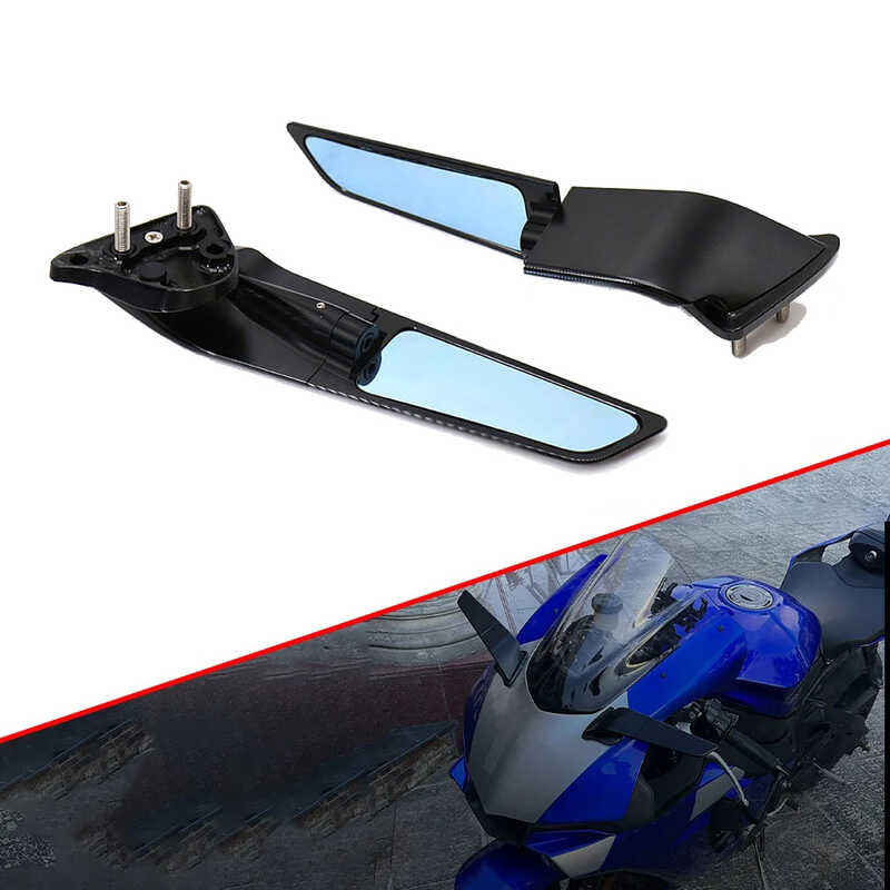 Motorcycle 1 4 Rearview Mirror Adjustable Wing Mirror Accessory ...