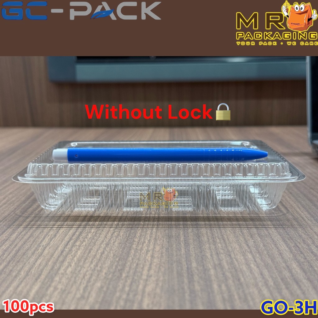 OPS - OP3H GO-3H BENXON Plastic Tray [ 100pcs ] Bakery Disposable ...