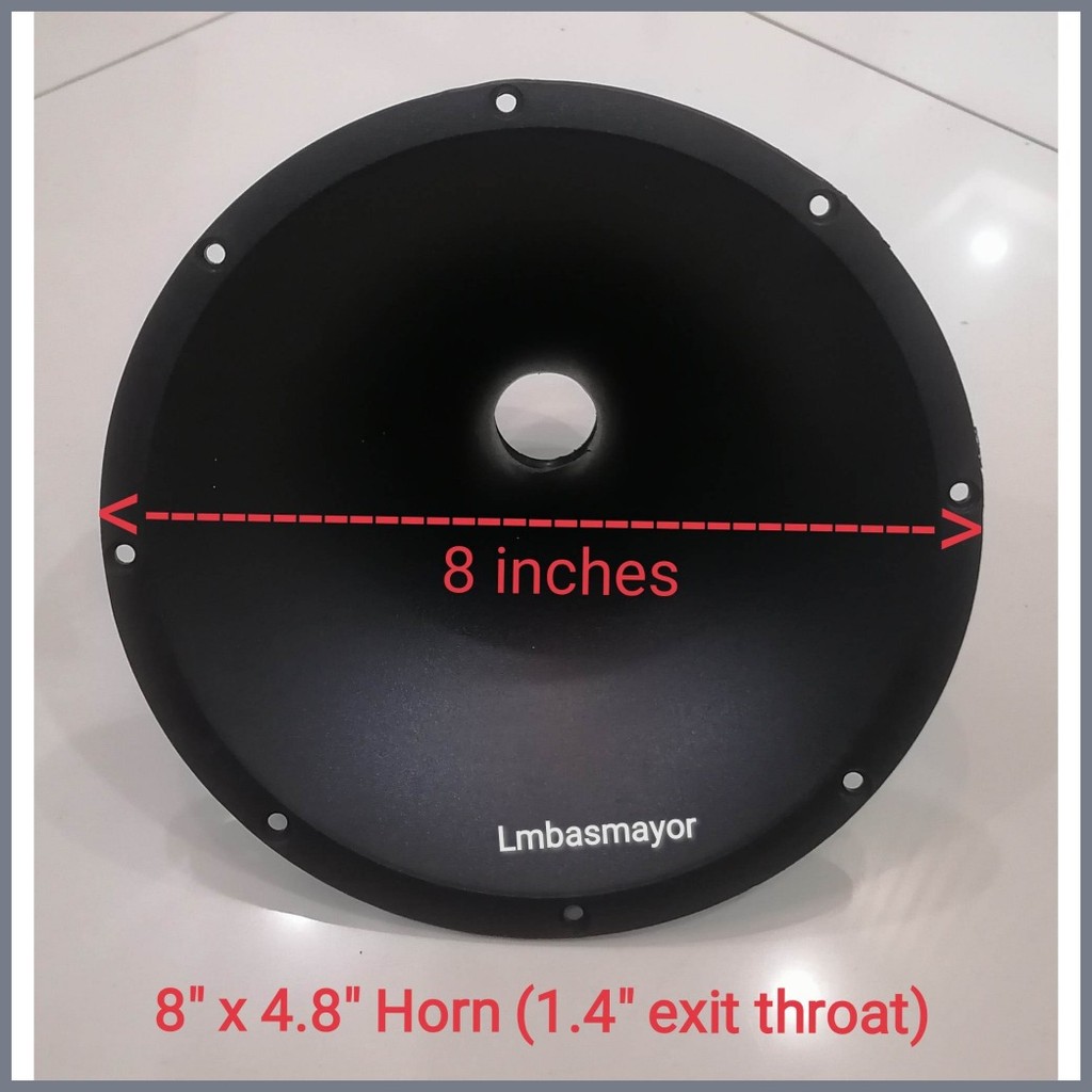 ∧ ☽ 7 inches x 4 inches Round Speaker Box Horn Tweeter Thread Type (1.4 ...