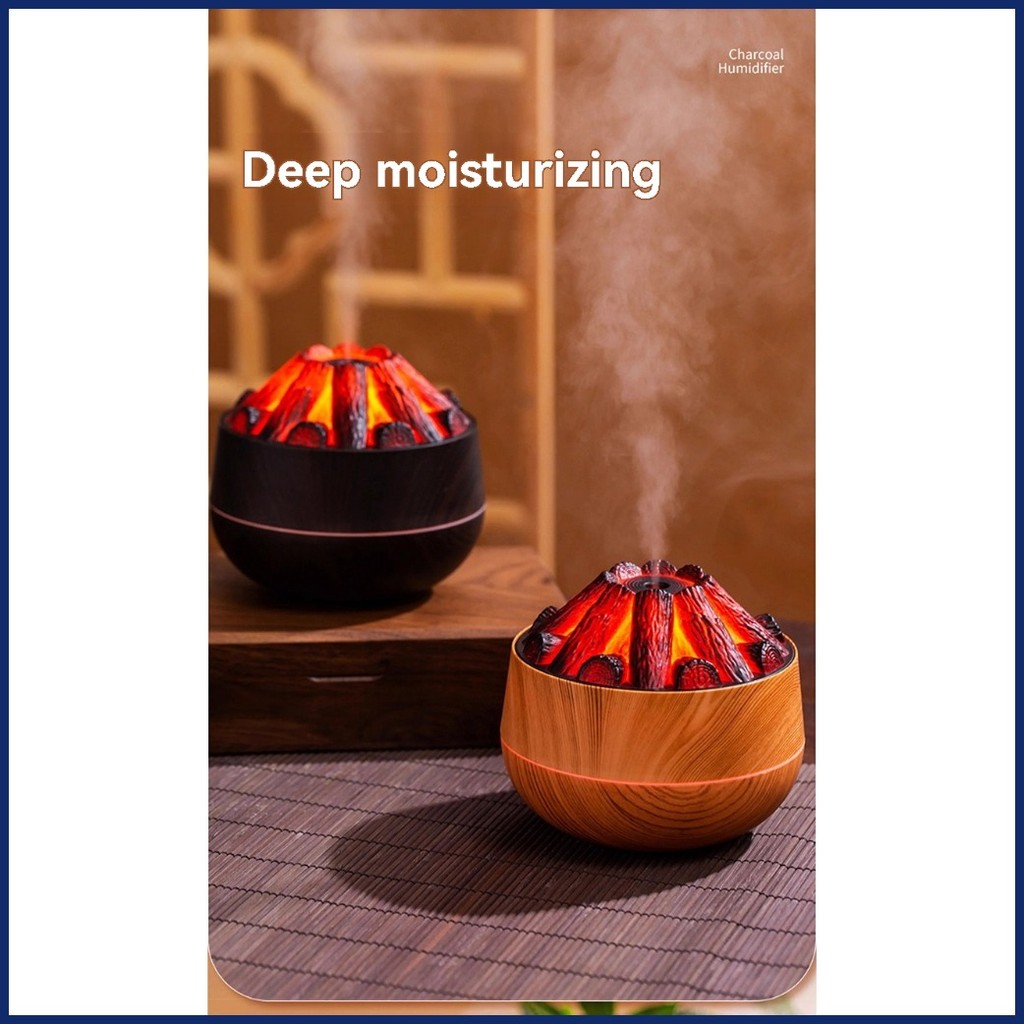Flame Humidifier Charcoal Fire Humidifier Flame Fire Humidifier Aroma ...