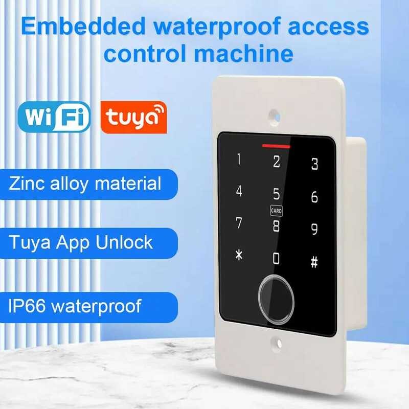 Tuya Wifi Smart Door Lock Keyboard RFID Controller Waterproof Metal ...