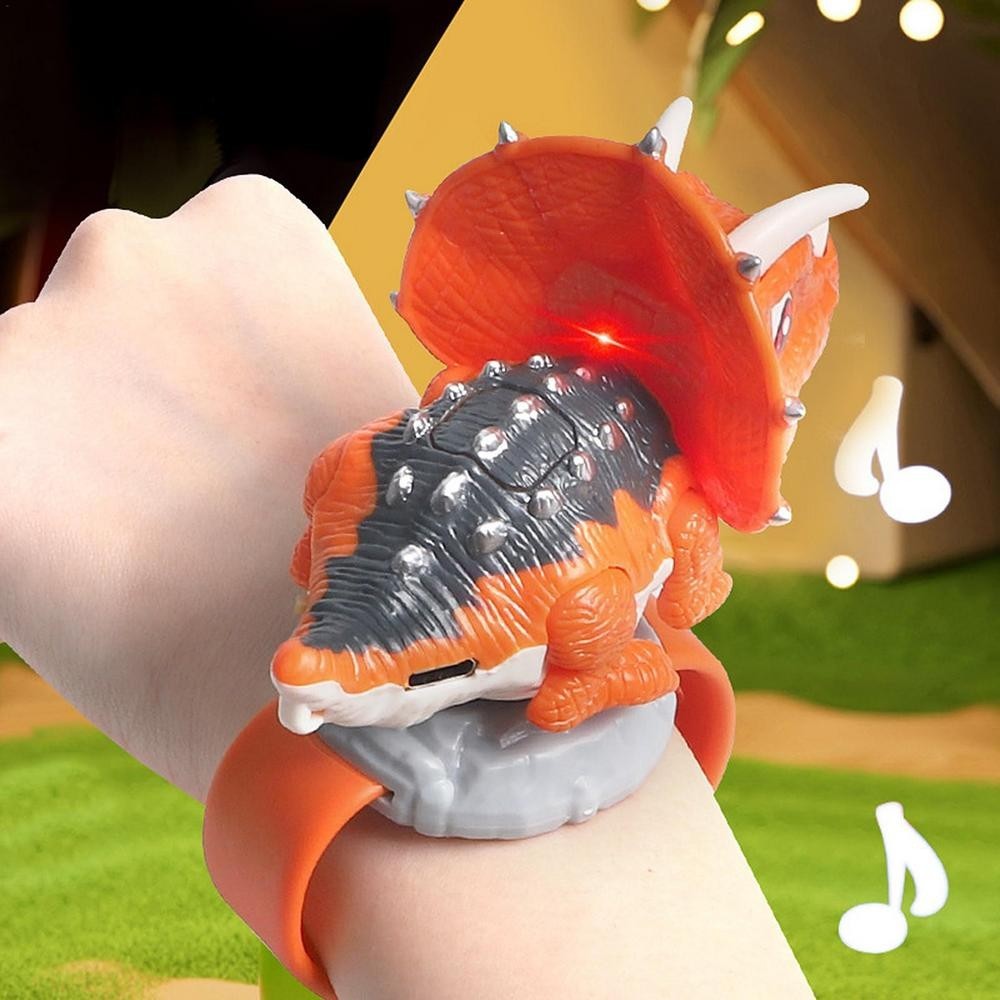 Gleamkid Dinosaur Talkie Walkie Enfants - 2 Pack, Jouets De Camping pour Garçons 3-12 Ans, Longue Portée, Communication Claire, Walkie Talkies Au Poignet avec Lanière Vert
