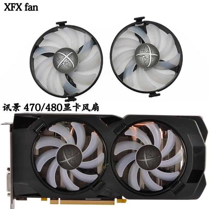 XFX Xunjing RX 470 Rx480 Rx570 Rx580 4G 8G Black Wolf Evolved Graphics ...