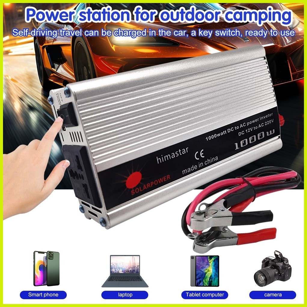 Car Inverter 12V 220V 500w 1000w Inverter Convert Power 12V DC To 220 ...
