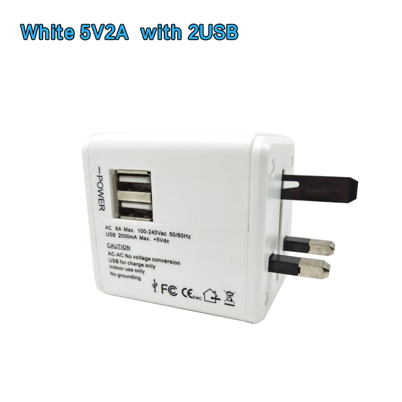 New Universal Travel Converter Adapter Electric Sockets Change Us/Au/Uk