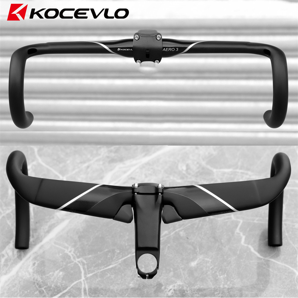 KOCEVLO Road Bike Carbon fiber handlebar internal routing bicycle Aero ...