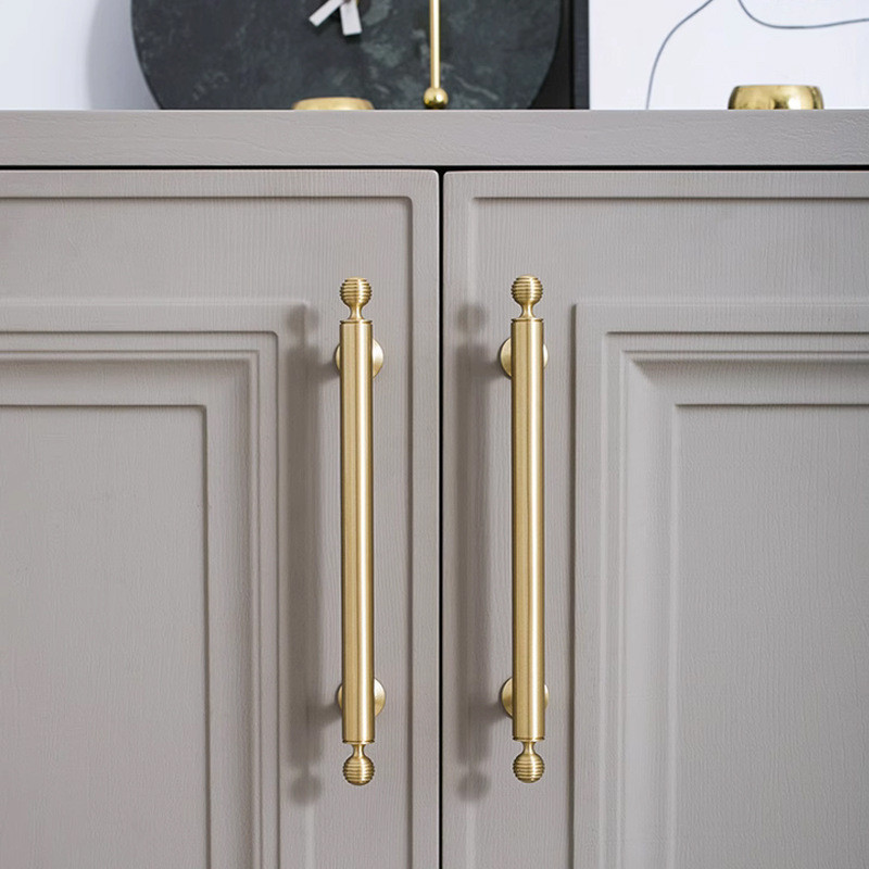 Modern Fashion Brass Handle Kitchen Drawer Handle Gold