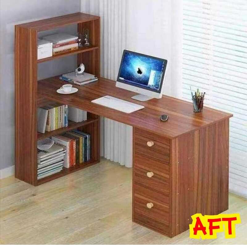 Computer ☥ AFT Desk, Large PC Gaming with Storage and Layers Shelf