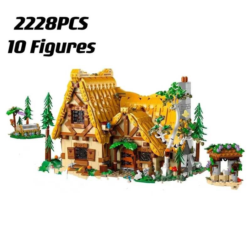 F 2024 New 2228Pcs Princess Cottage Cabin House Building Bloc 43242