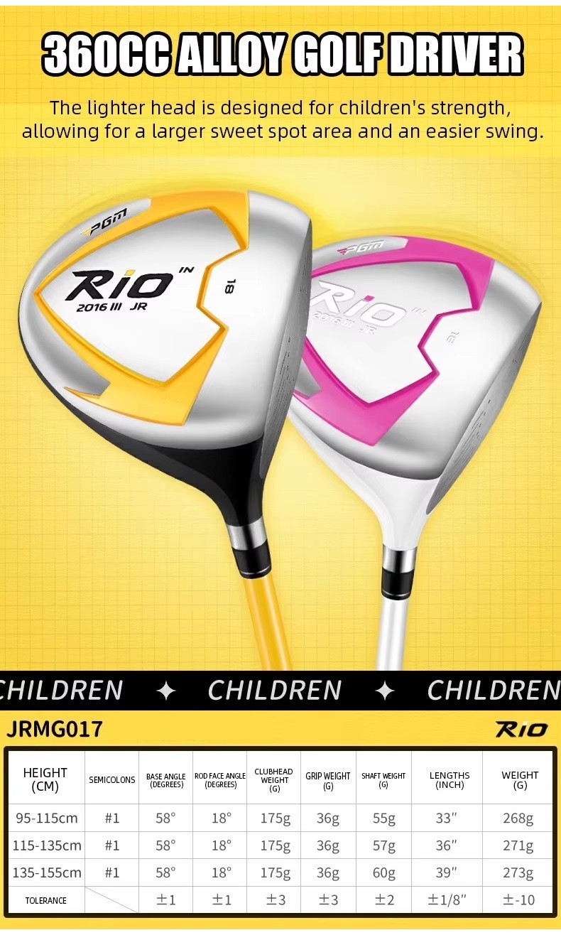 PGM RIO III series Beginner 360CC golf driver wood 1 club for right ...