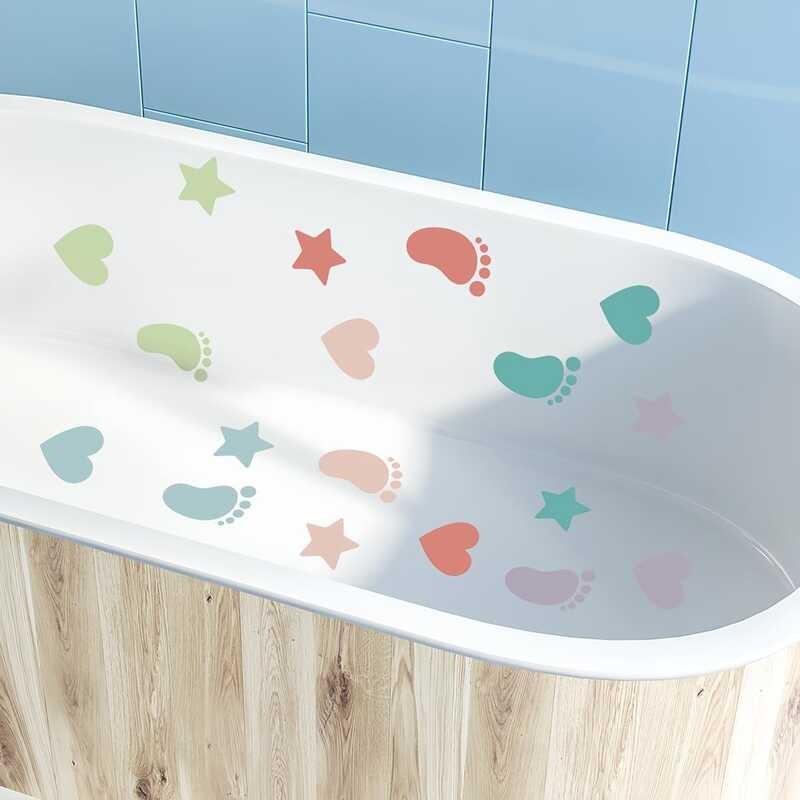 Footstep Love Taanfu Toilet Stickers Decals,Fish Bird wer Leaf