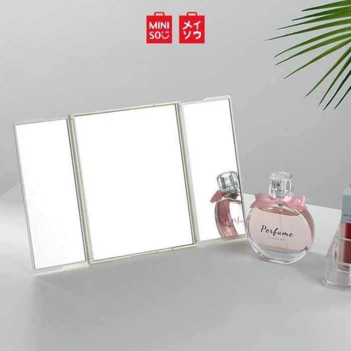 Miniso Table Mirror-Medium Folding Mirror/Large Fibreboard Mirror ...