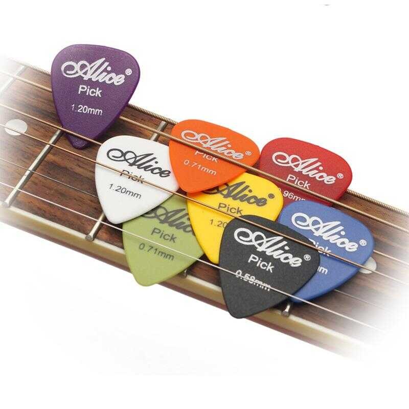 50Pcs Guitar Picks 1 Box Case Alice Acoustic Electric Bass Plectrum ...