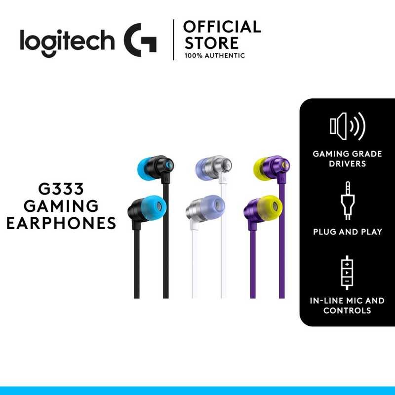 G333 Logitech Gaming Earphones With Dual Audio Drivers,In-E Mic ...