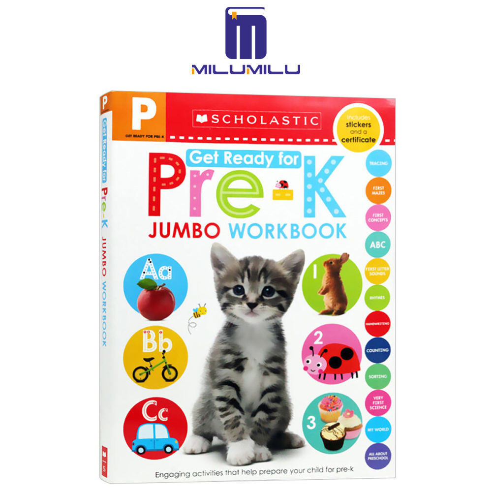 Scholastic Jumbo Workbook Get Ready for Pre K Original English