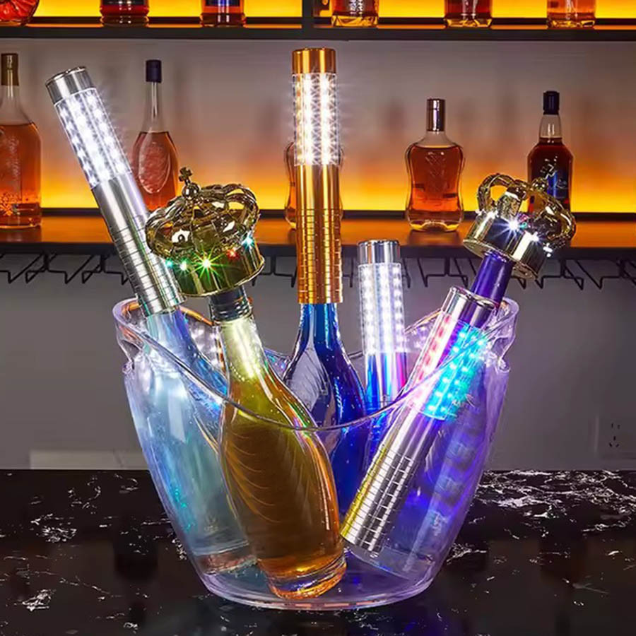 Aluminum Rechargeable Champagne Bottle Service Light Bar Nightclub LED ...