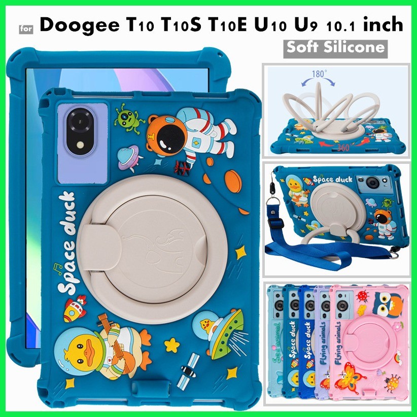 Doogee U10 U9 T10S T10 Pro T10E 10.1 Inch 360 Degree Rotating Cute Cartoon Shockproof Soft Si I.1582138936 - View #6