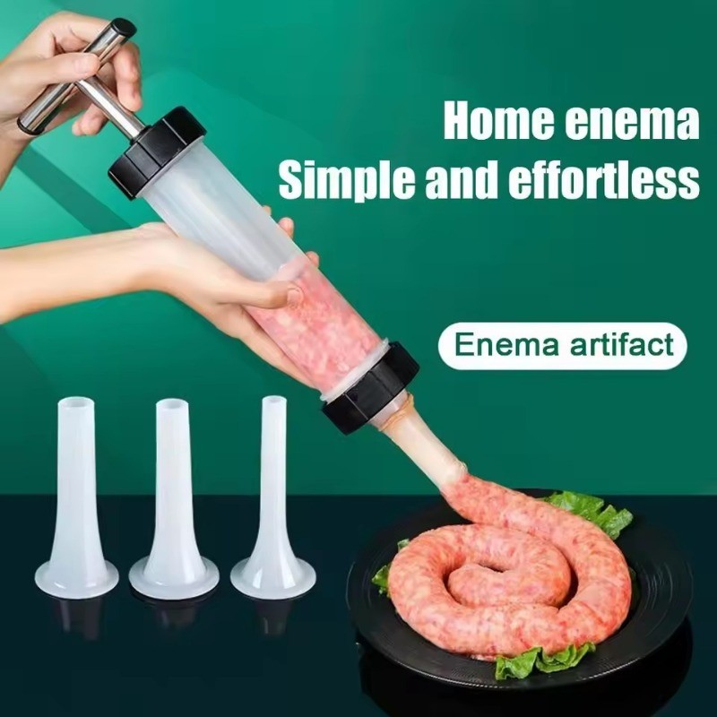 Manual Sausage Filling Machine Set - Manual Meat Injector Tool - Salami ...