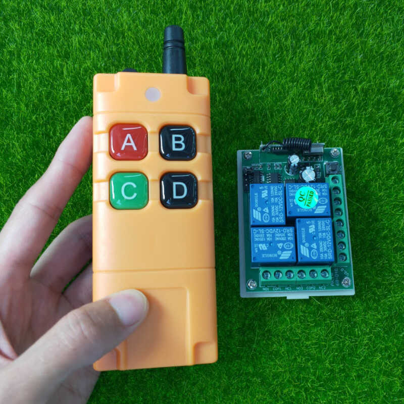 Tt [Ydmo] Industrial Long Distance Dc12v 4Ch RF Wireless Remote Control ...