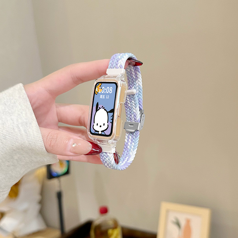 Candy Color Resin Strap With Case For Huawei Band 10/9/8/7/6/6Pro - View #6