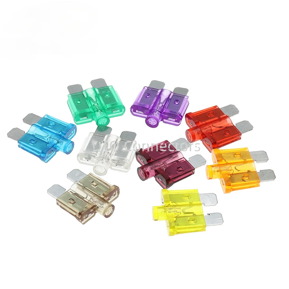 100Pcs 5A 10A 15-40A Medium Size Auto Insurance Tablets Standard Lamp ...
