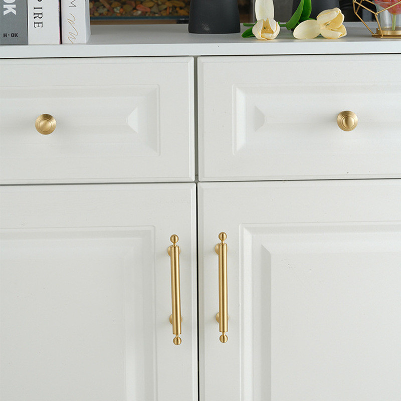 Modern Fashion Brass Handle Kitchen Drawer Handle Gold