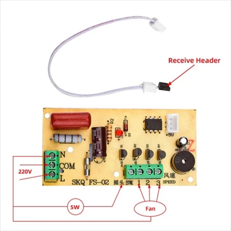 Fan Remote Control Modified Board Circuit Board Control Motherboard ...