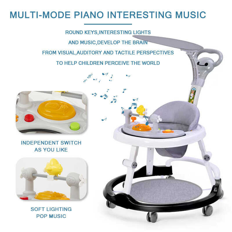 Walker For Adults, Multifunctional Rehabilitation Walker With Standing