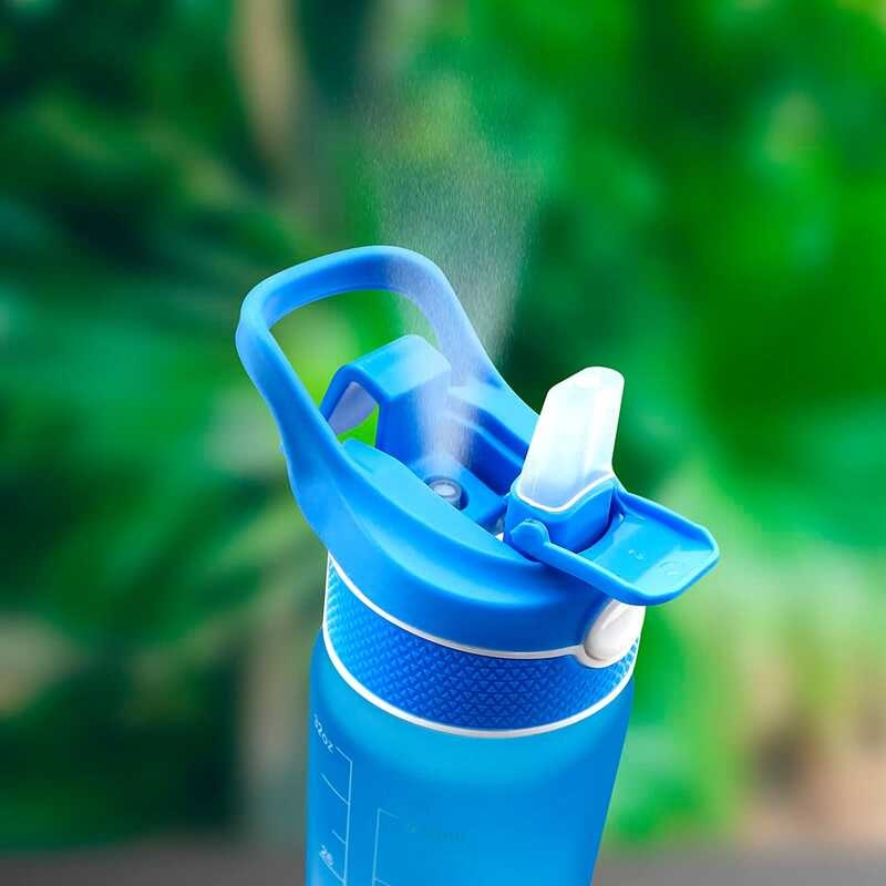2In1 【】 Sports Water Bottle With Spra And Straw 32Oz Quick Thirst