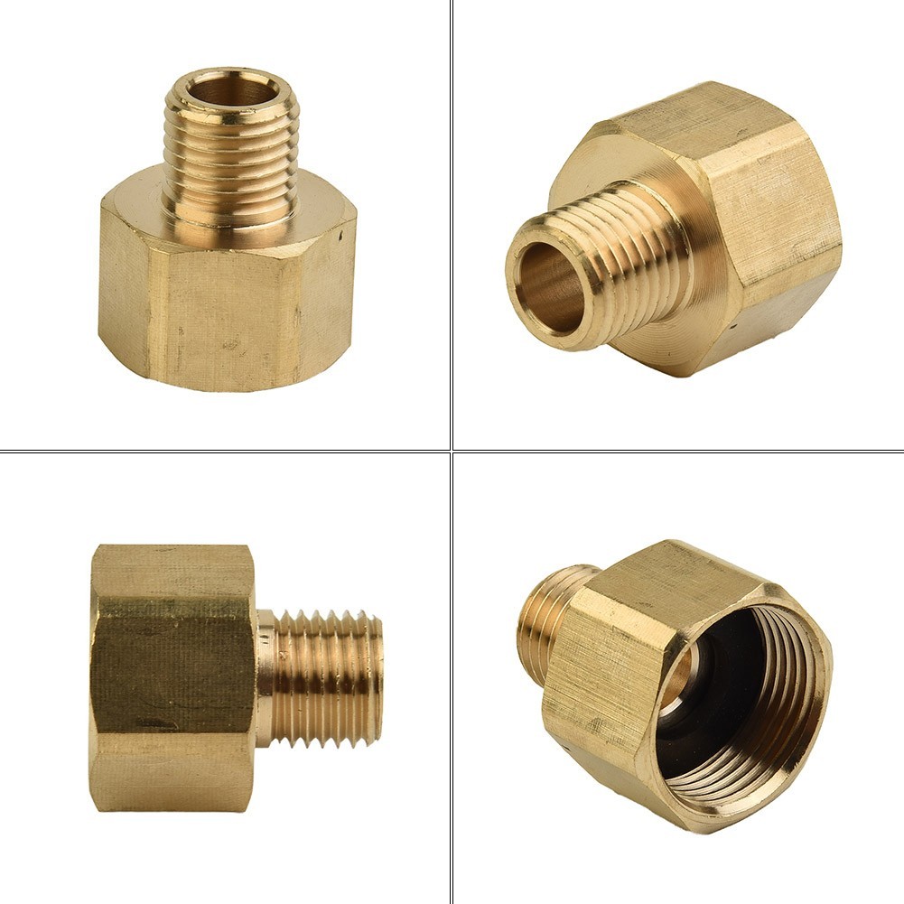 SYF Pressure Washer Rotatable Brass Hose Adapter Connector 22mm Female