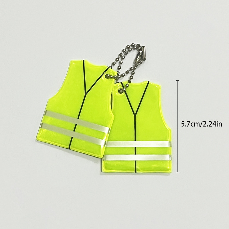 10Pcs Safety Reflective Pendants Safety Clothing Modeling Reflective ...