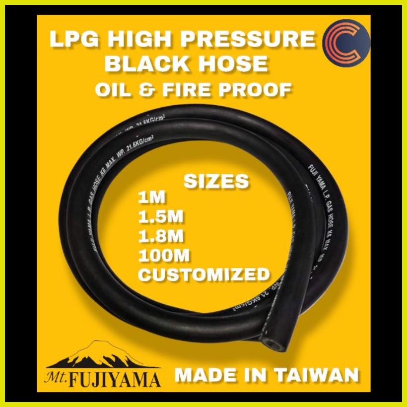 ♂ Fujiyama High Pressure LPG HOSE 3/8" with Free Quality Big Hose