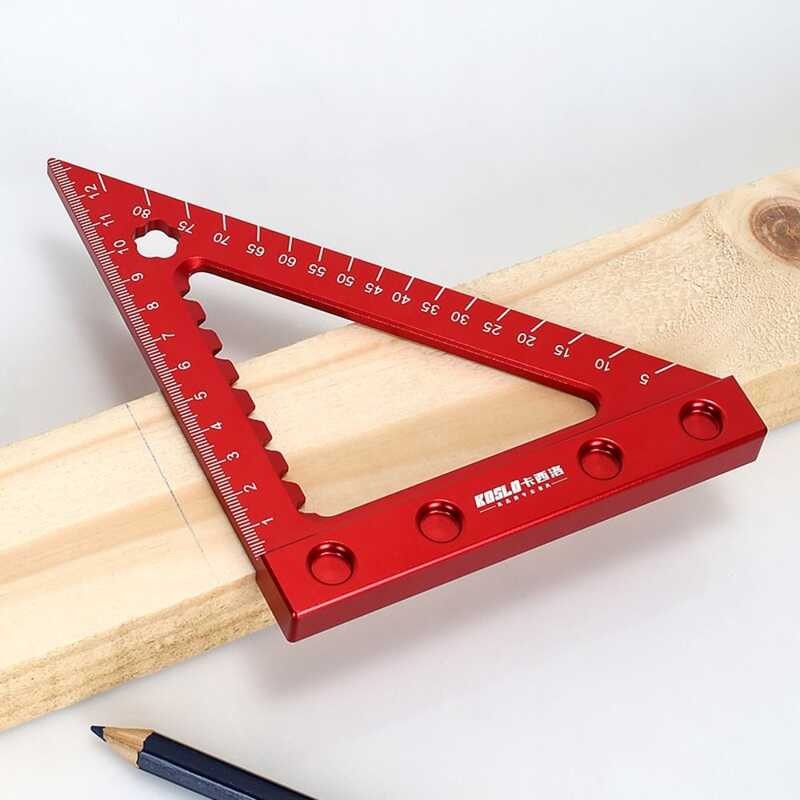 Precision Tringle Protrctor Lyout Mesurement Ruler, 45/90 Degree Right ...