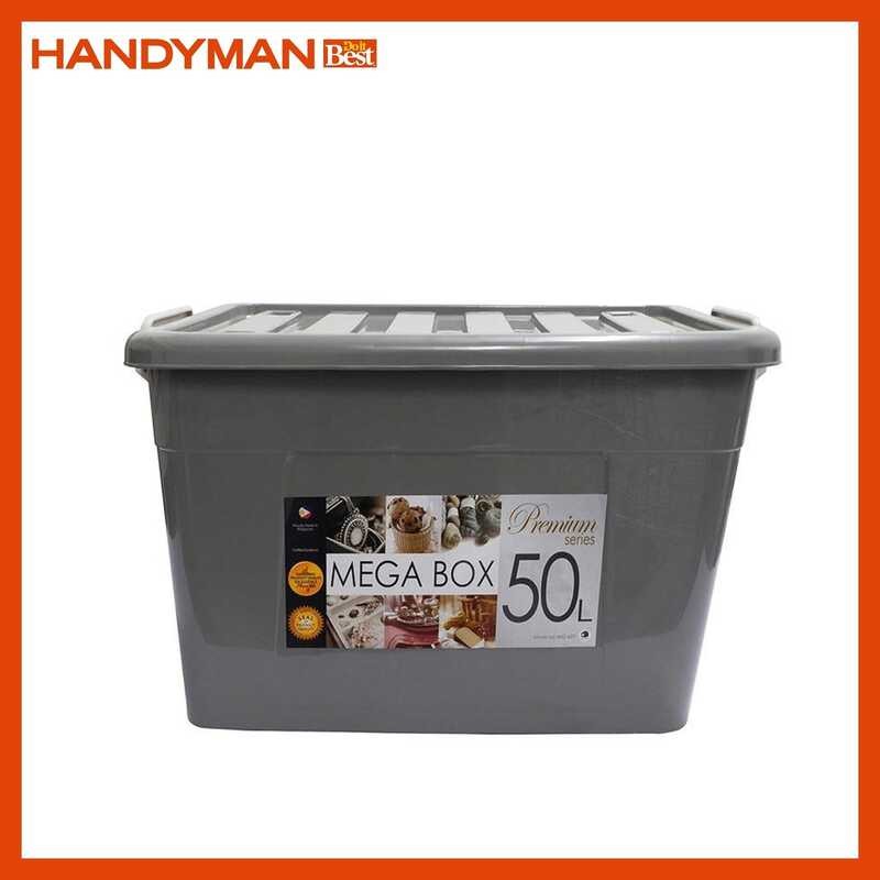 Megabox Premium Storage Box 50L, Gray (MG-697S) | Shopee Philippines