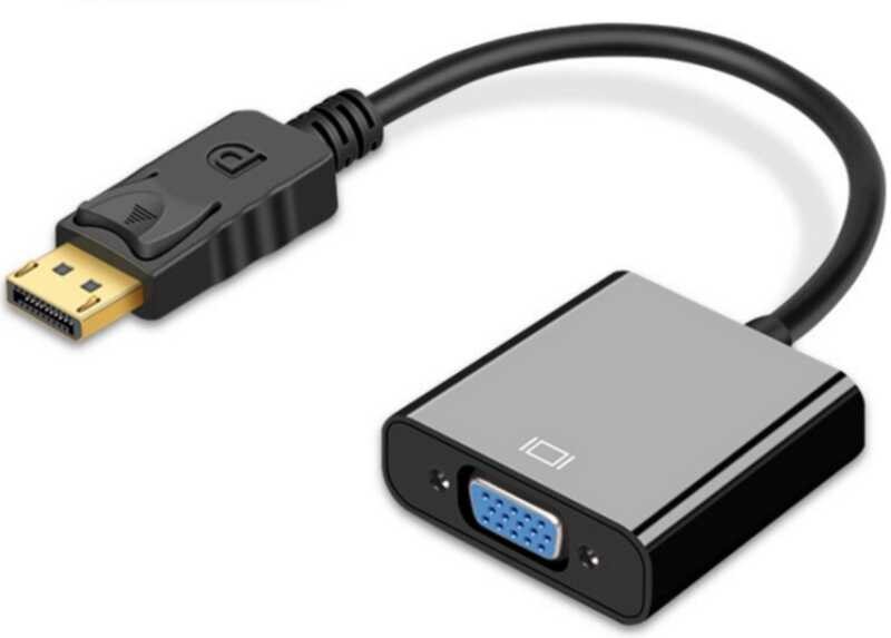 DP Male to VGA Female Graphics Card DisplayPort Interface Connector for ...