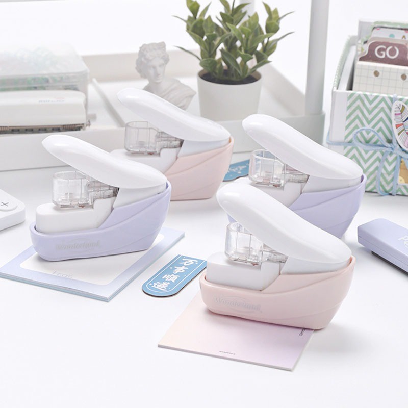 MINI Stapleless Stapler Book Paper Stapling Stapler Safe Portable No ...
