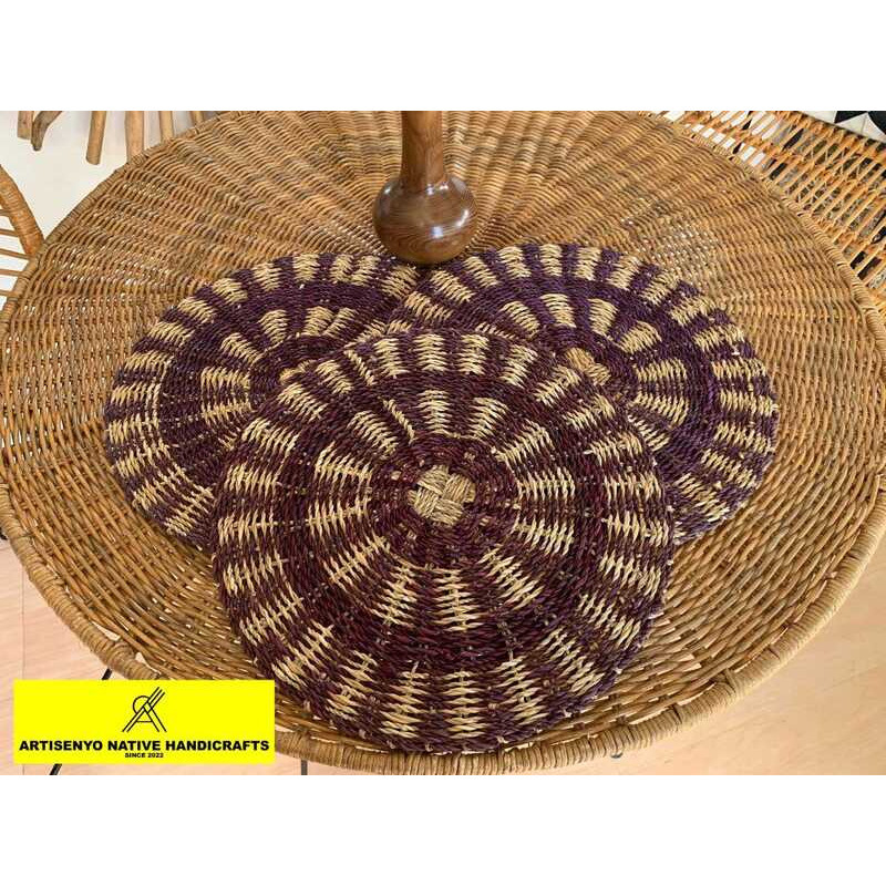 Native Placemats “12Dia, “14Dia (Abaca, Seagrass & Rattan) Ad9 | Shopee ...