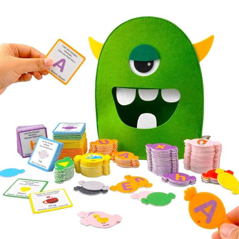 Alphabet Learning Matching Colors Shape Felt Toys Letter | Shopee ...