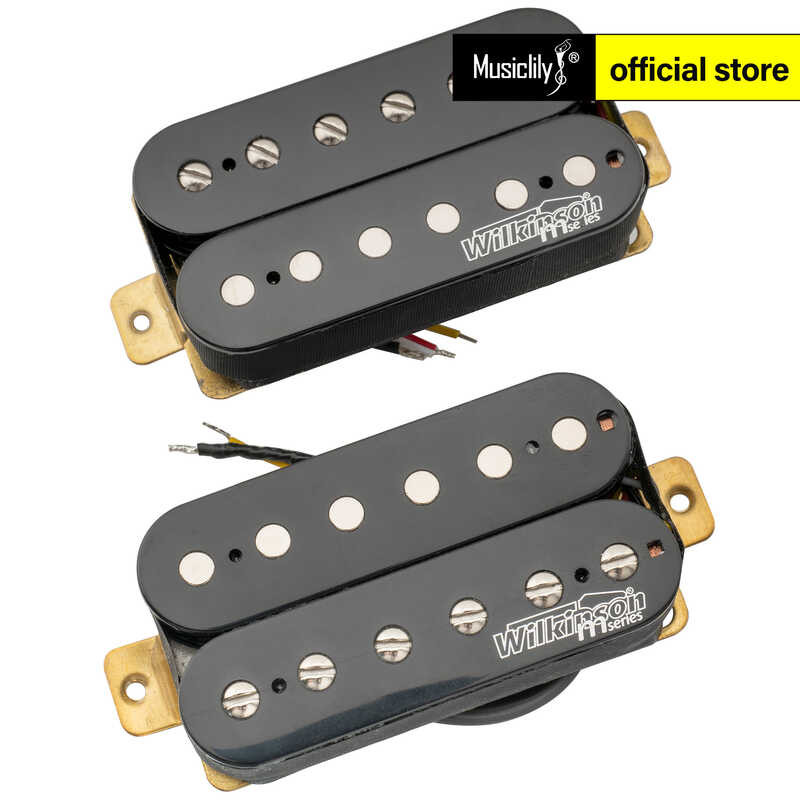 Wilkinson Vintage 60's Staggered Alnico 5 Single Coil Hals Element Pickup voor Strat-stijl Elektrische Gitaar, Zwart