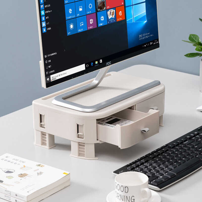 Kokepope Adjustable Riser Computer Monitor Maghintay Sa Mga Drawers ...