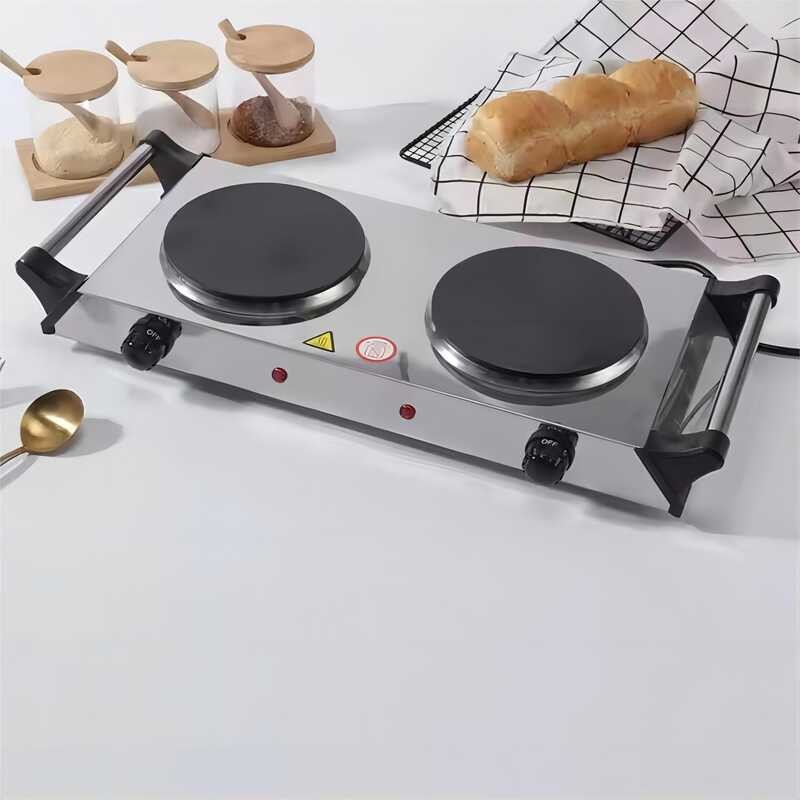 & Double Electric Furnace Hot Plate Cooktop Electric Burner Portable