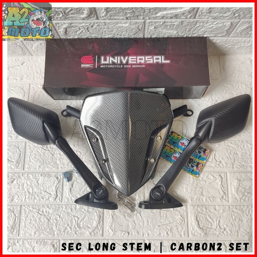 ♂ ♈ Honda Click V2 V3 150 / 125 Side Mirror with Bracket and Visor