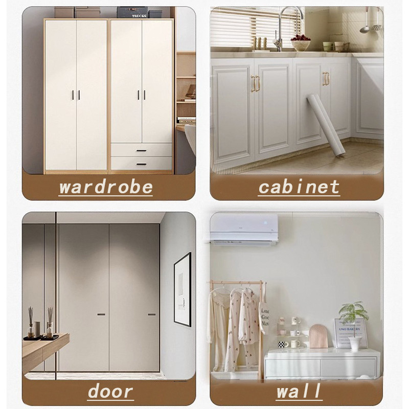 3m/5m/10m Thicken Peel and Stick Baby Skin Feel Film Wardrobe