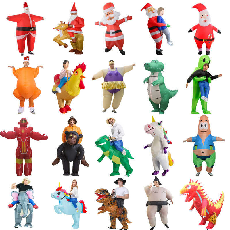 Tt Santa Claus Ribbed Flamingo Unicorn et Running Dragon Rooster Riding ...