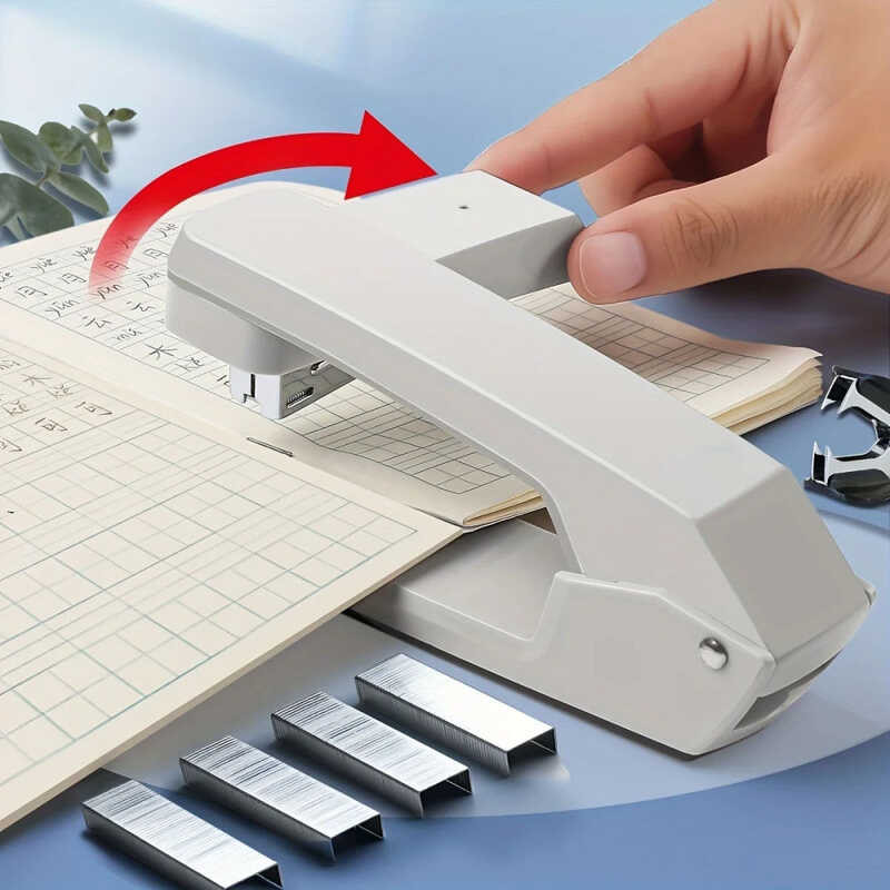 1Pc 360-Degree Rotating Stapler Can Bind 25 Sheets Of Paper At A Time ...