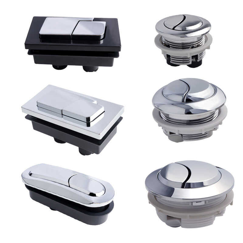 Seat Button Toilet Round Rectangular Toilet Switch Flush Presser Water ...