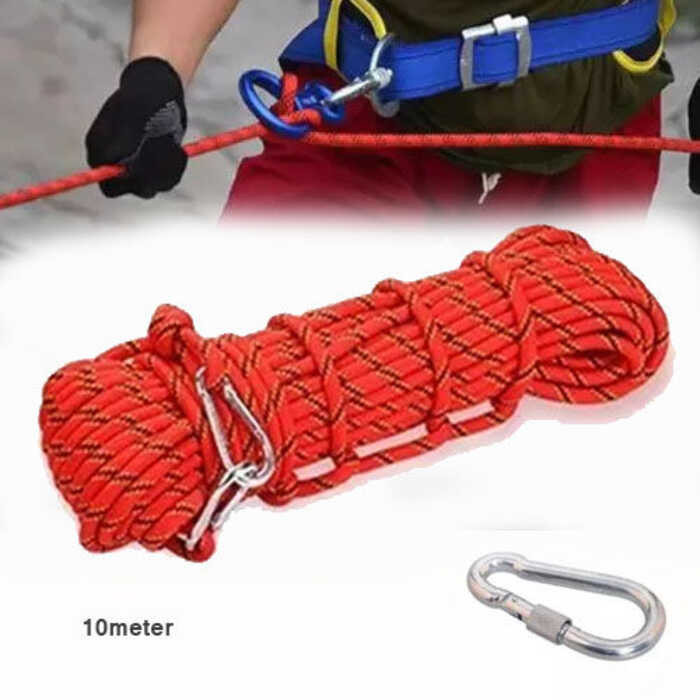 TIE Rope002- 10M Static 10Mm Tree Wall Climbing Equipment Gear Outdoor ...