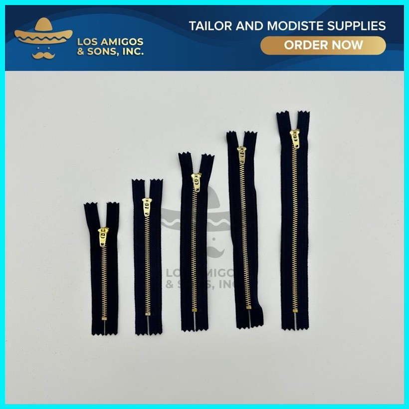 MIT Heavy Duty Metal Rugged Brass Zipper SOLD per PACK (100 pcs ...