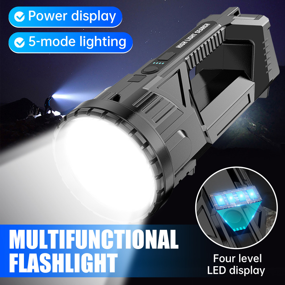 2026 new LED Flashlight 90000 LM Large rechargeable heavy duty ...